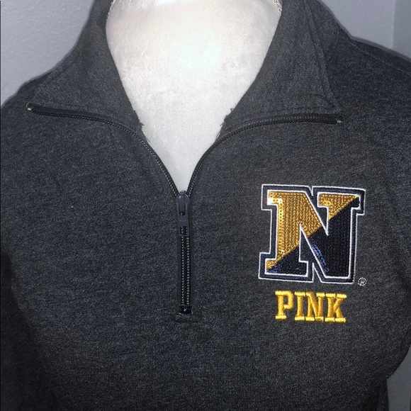 Victoria’s Secret PINK Navy Half Zip Jacket XS NWT - Picture 2 of 7
